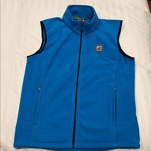 Sperry Turquoise Blue Fleece Vest
